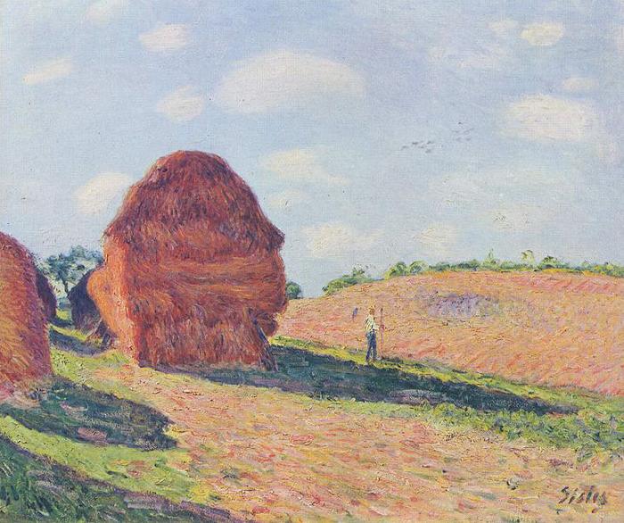 Alfred Sisley Die Strohmieten